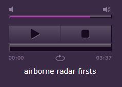 airborne radar firsts